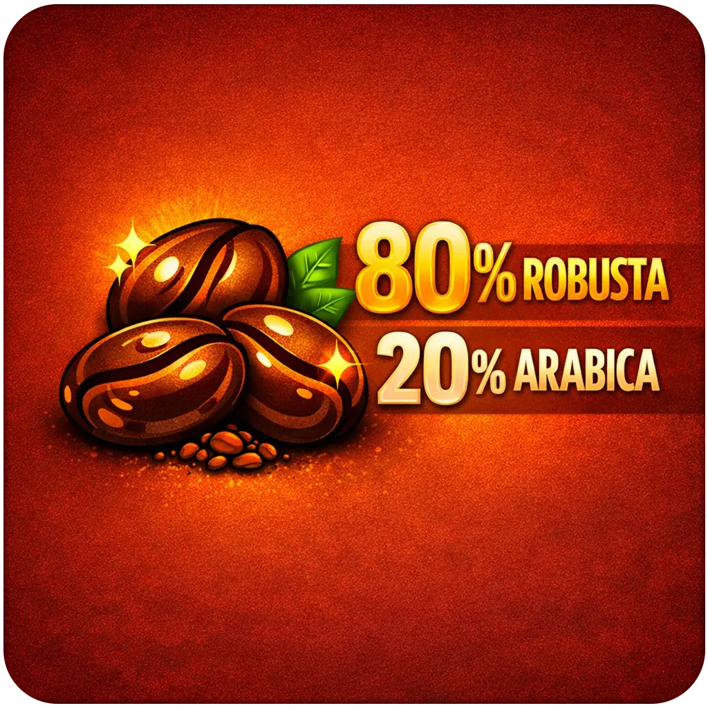 قهوه 80٪ روبوستا – 20٪ عربیکا مدیوم رست